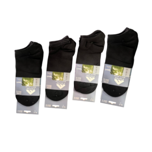 12 pares calcetas cortas tipo soquetes para hombre adulto color negro EUR 40-46