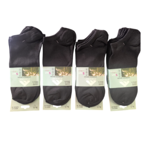 12 pares calcetas cortas tipo soquetes para mujer color negro EUR 36-41