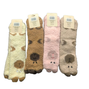 1 par calcetines invierno tematica capibara variedad colores