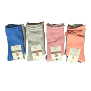 12 pares de calcetas para deabetico mujer 95% algodon sin costuras