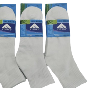 12 calcetas Largas Media Caña para Hombre color blancas EUR 40-46